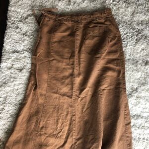 J. Crew Brown Midi Skirt for Casual Wear